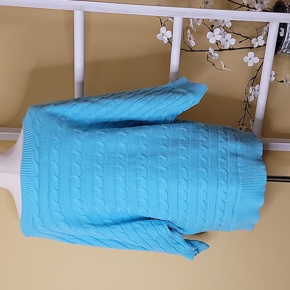 American Living Sweater Size Large Turquoise - Picture 4 of 6